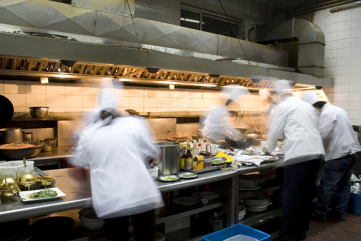 Busy Restaurant Kitchen